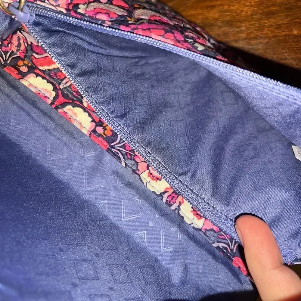 Vera Bradley Pink and Purple Floral Wristlet Magenta Medallion